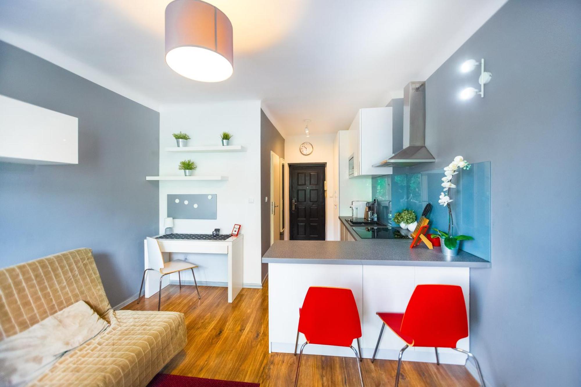 Cozy Studio Next To The Metro And City Center Warschau Buitenkant foto